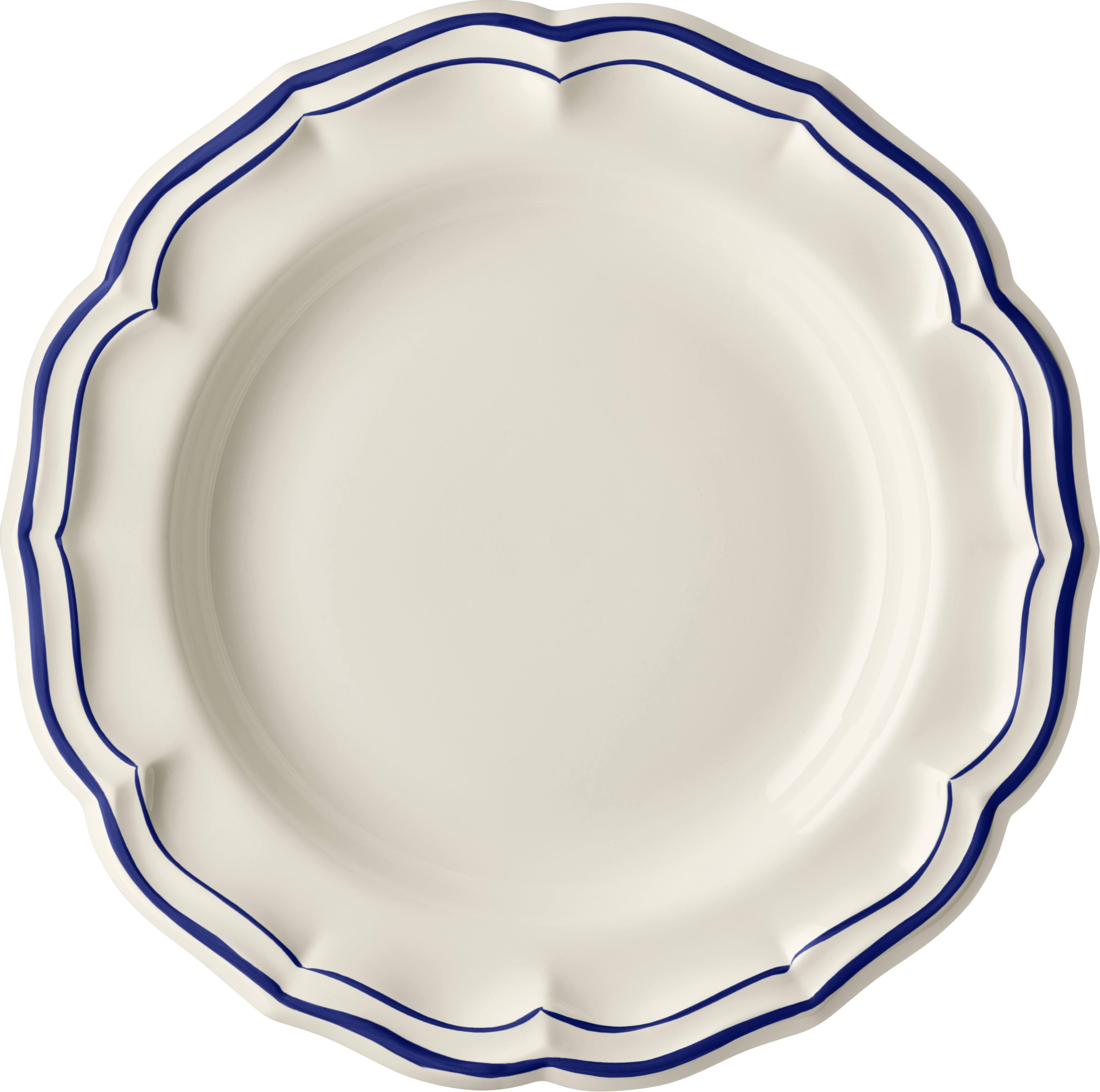 Round Deep Dish,  Filet Cobalt