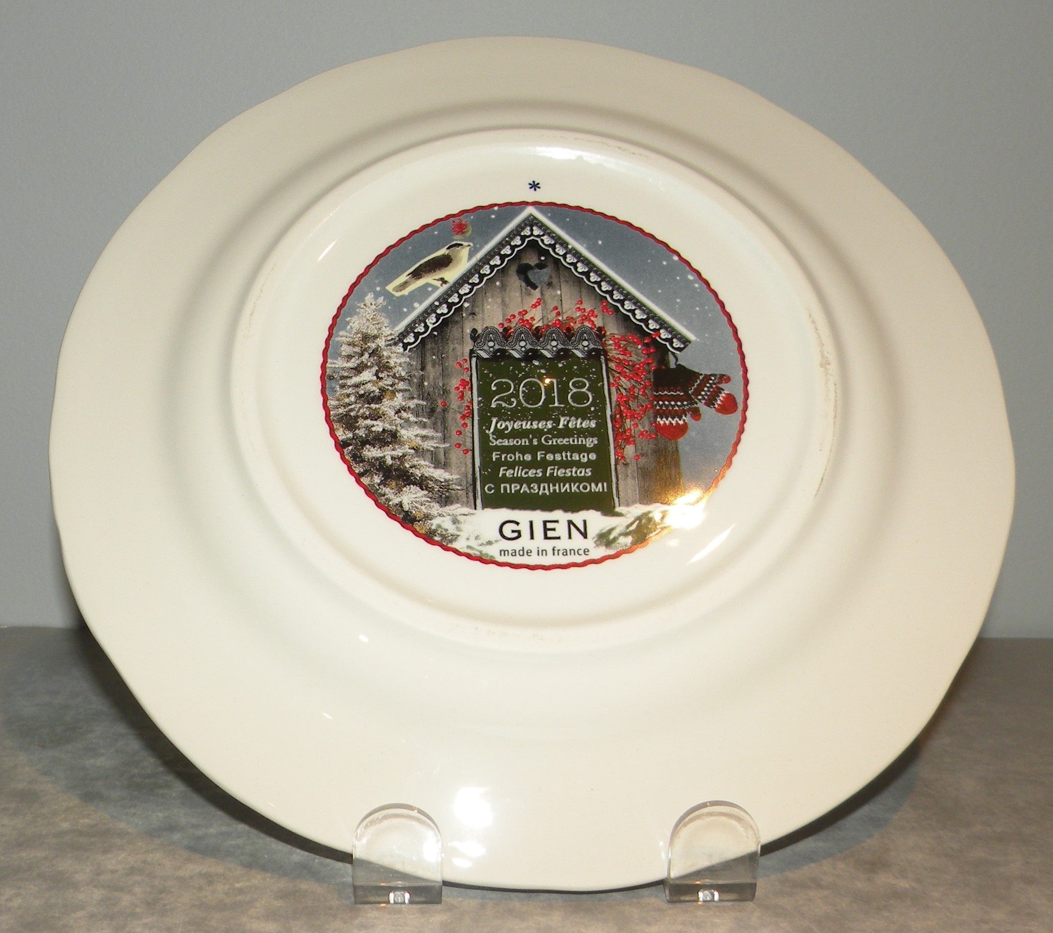 Dessert Plate Noel 2018