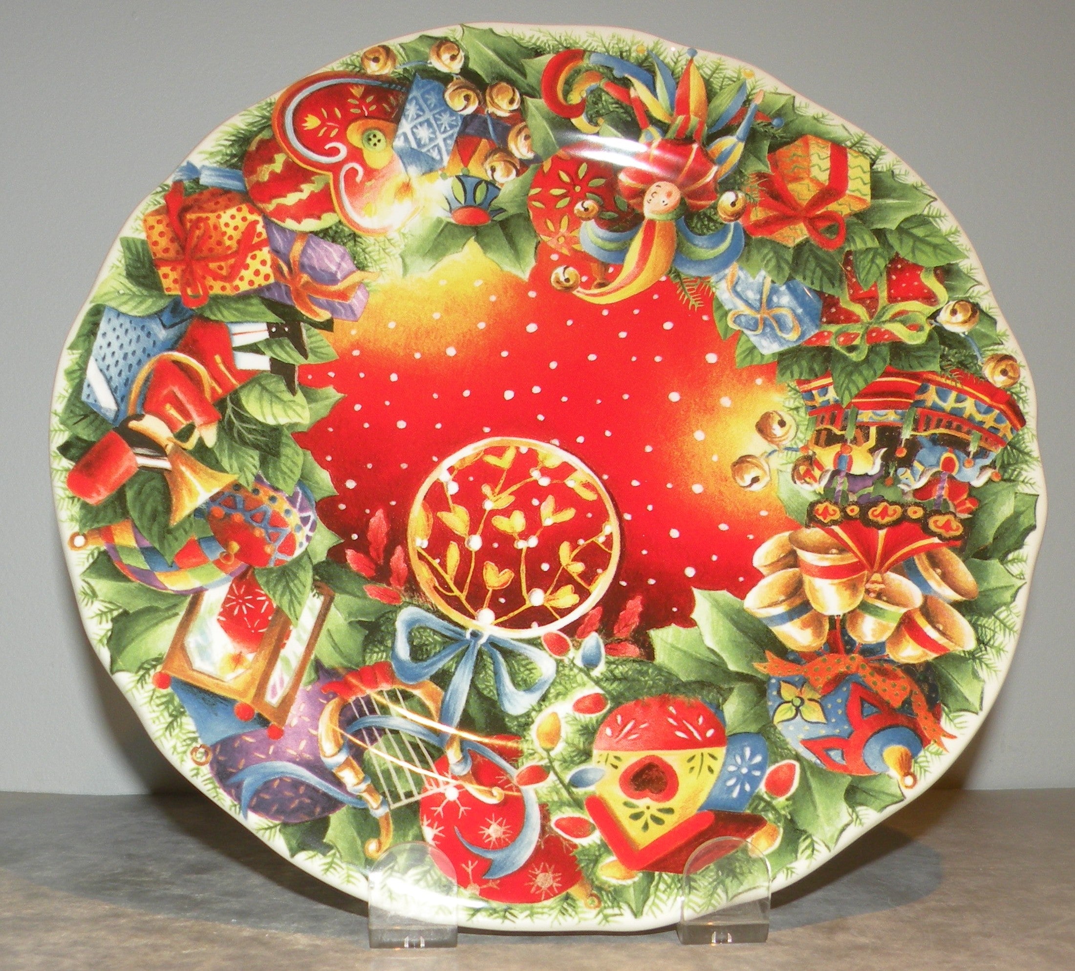 Dessert Plate Noel Red 2018