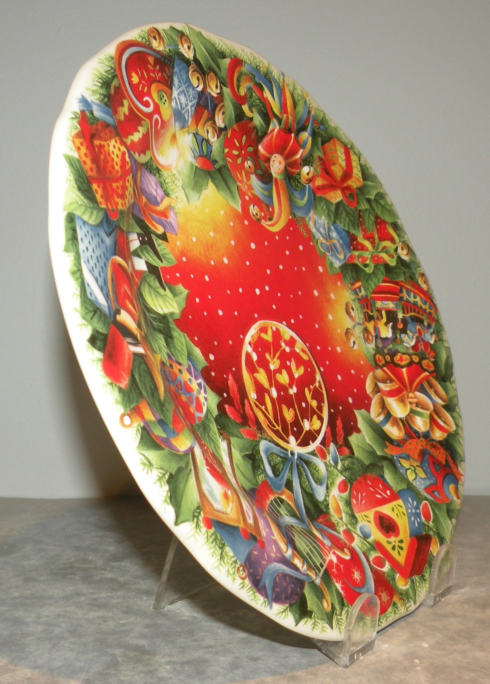 Dessert Plate Noel Red 2018