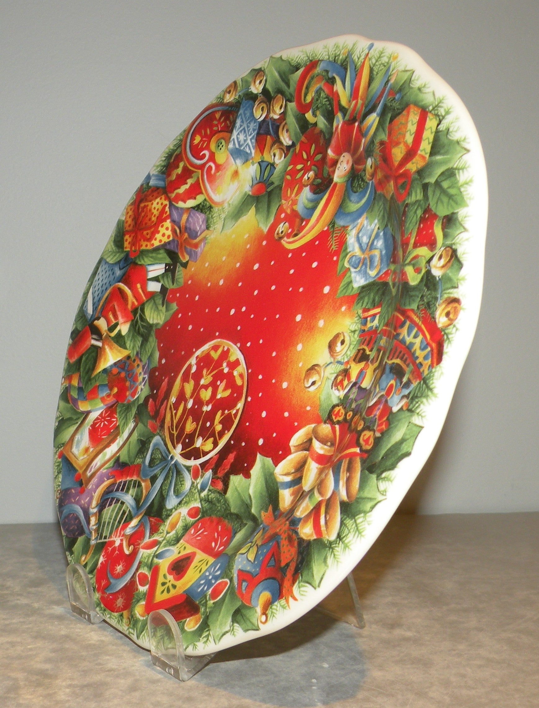 Dessert Plate Noel Red 2018