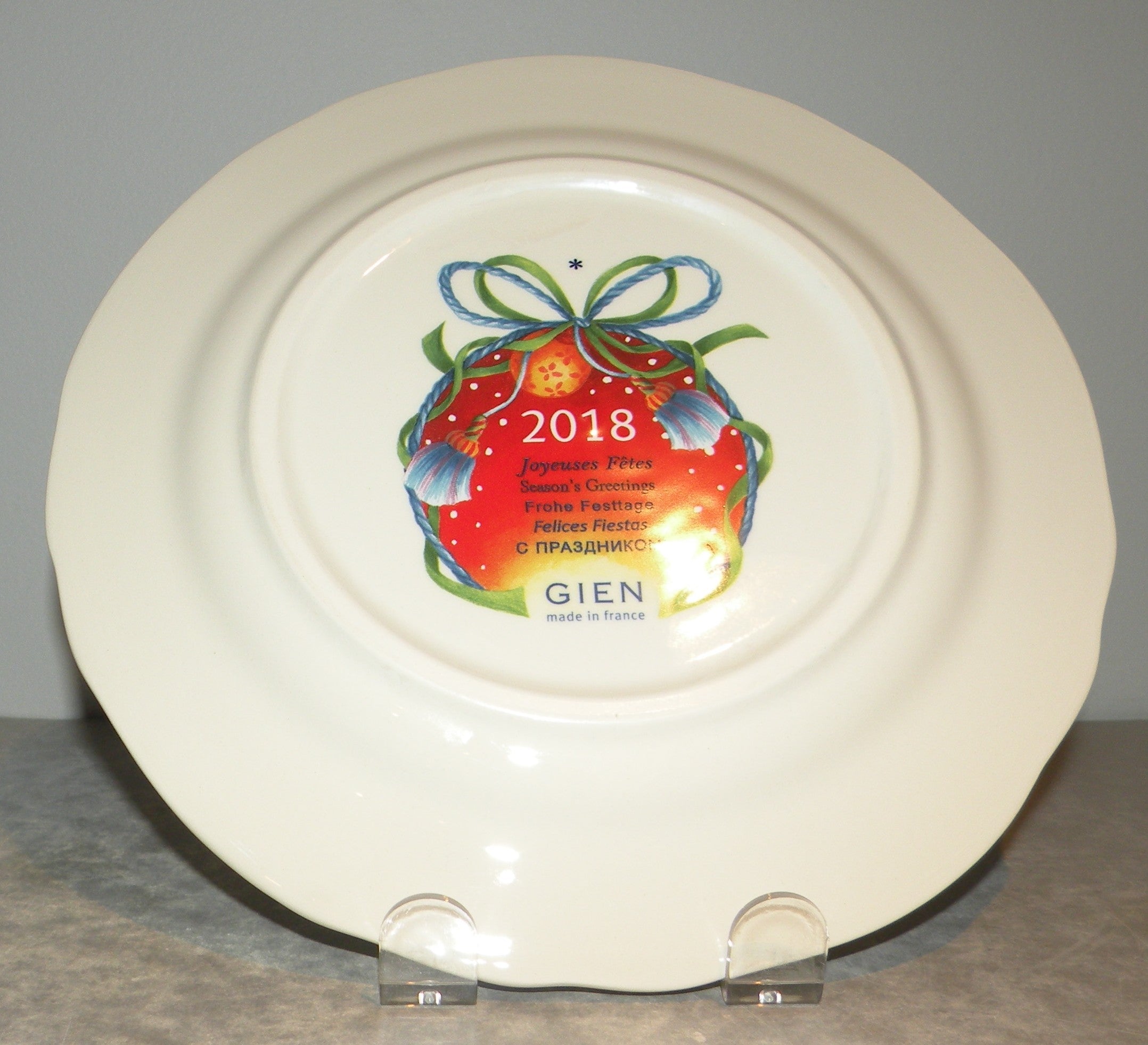 Dessert Plate Noel Red 2018