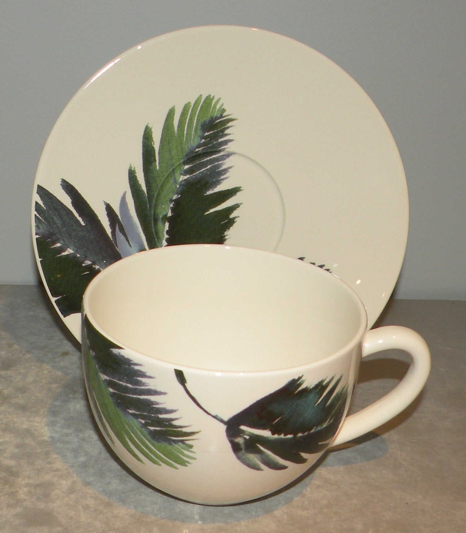 Jumbo Breakfast Cup & Saucer , Jardins Extraordinaires