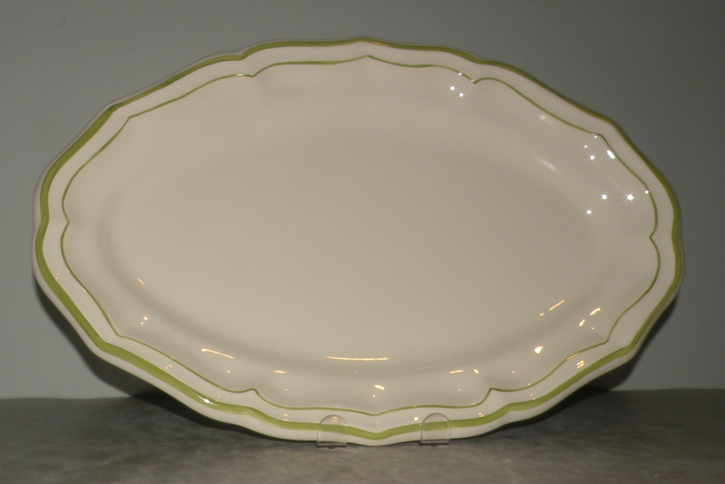 Oval Platter Number 6,  Filet Vert