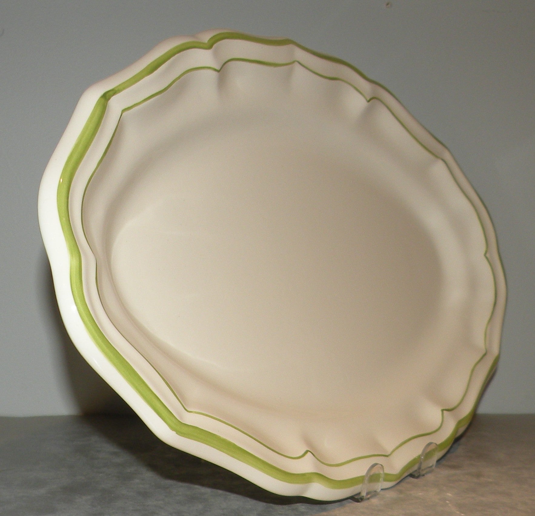 Oval Platter Number 6,  Filet Vert