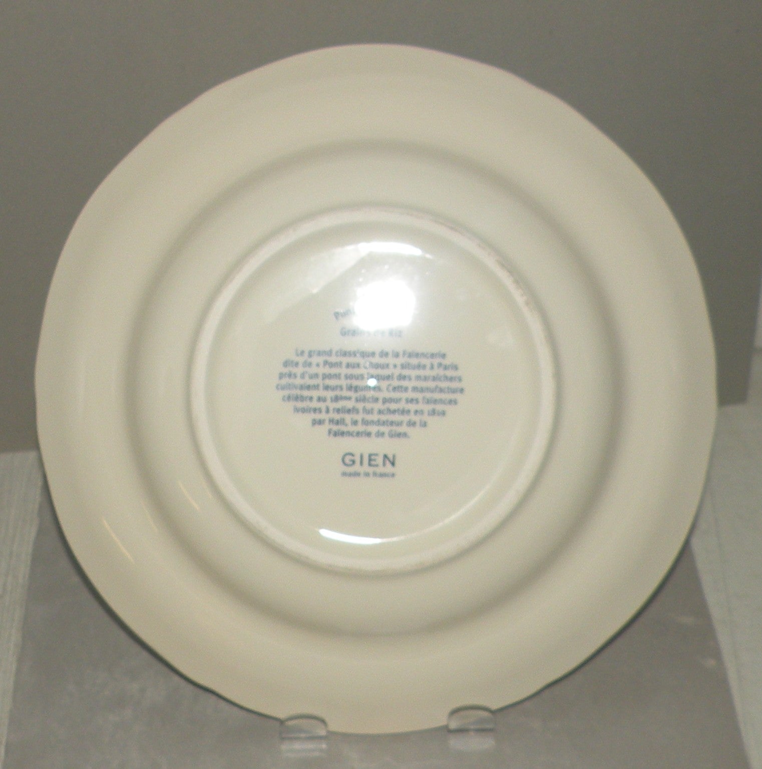 Rim Soup Plate, Pont Aux Choux Mais,