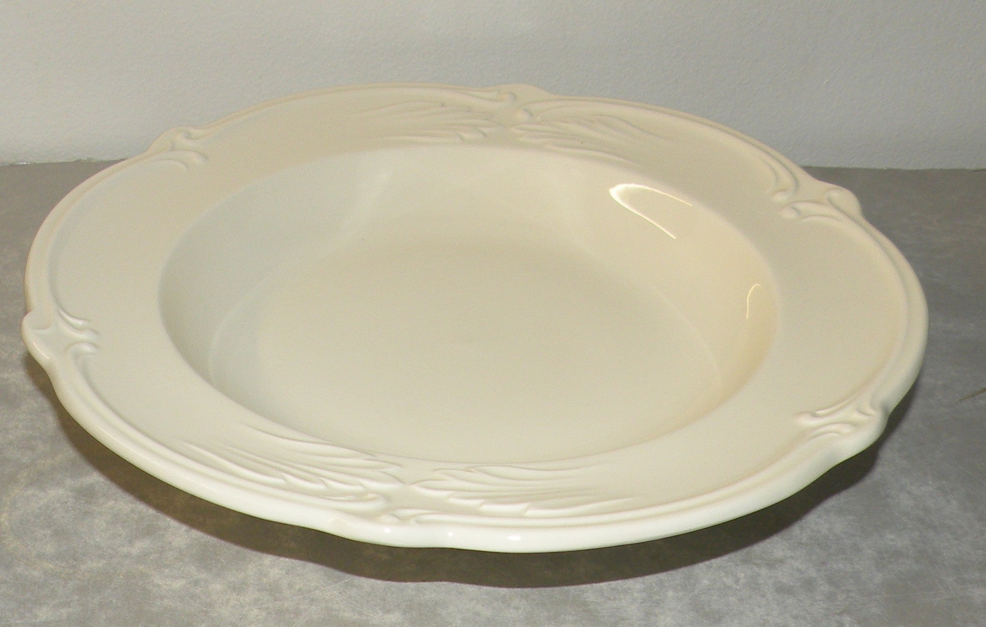 Rim Soup Plate,  Rocaille