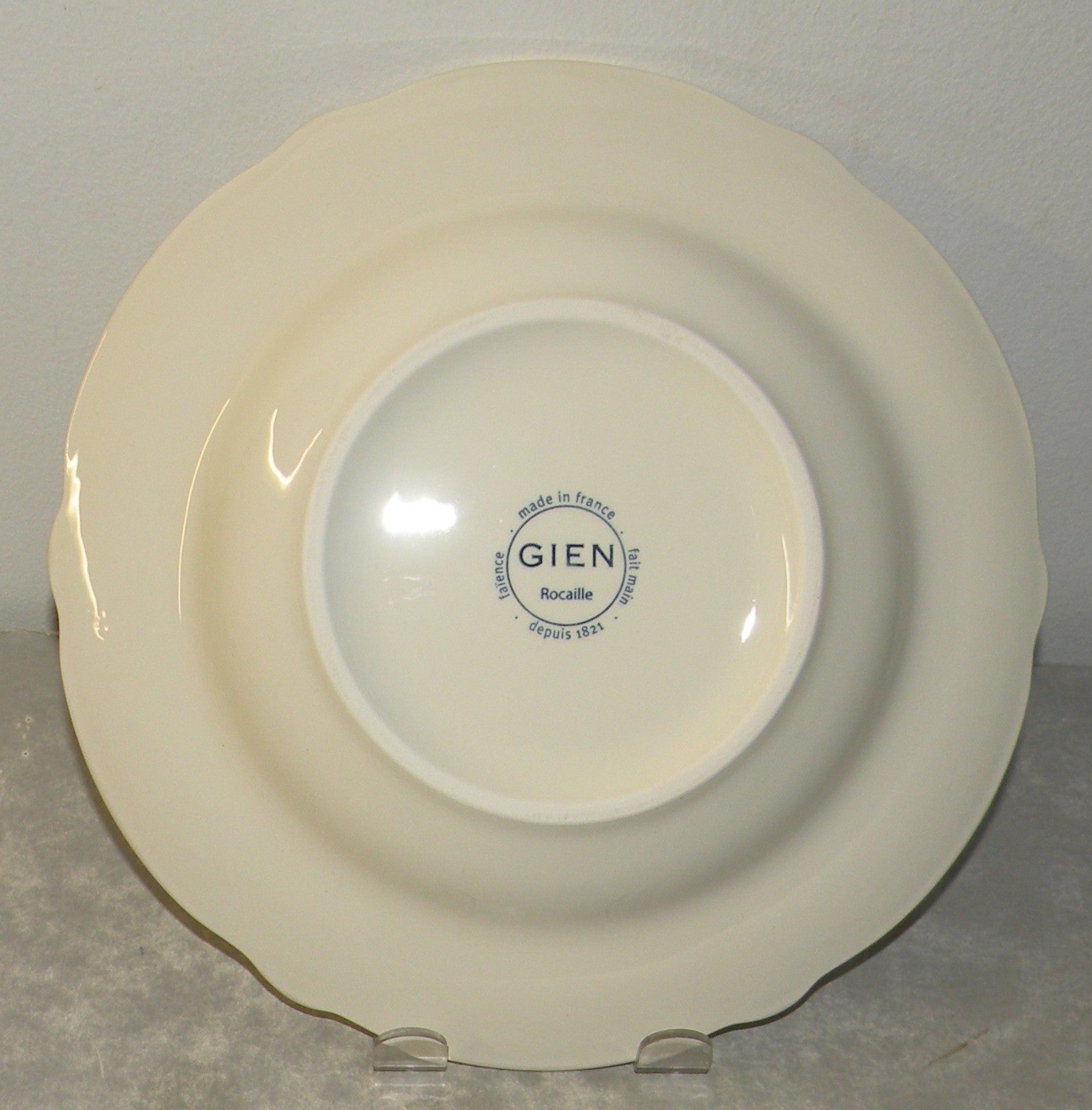 Rim Soup Plate,  Rocaille