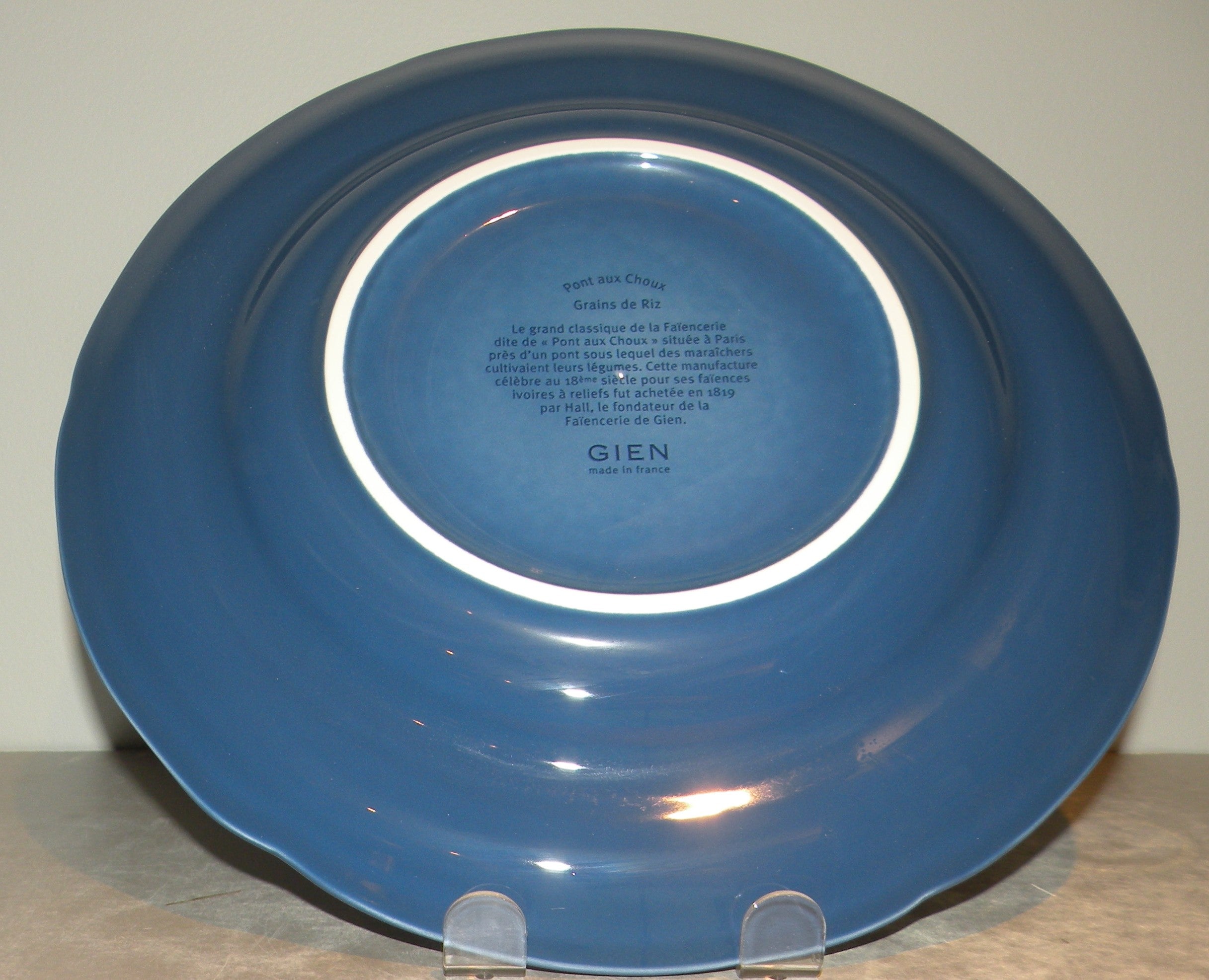 Dinner Plate, Pont Aux Choux Blue