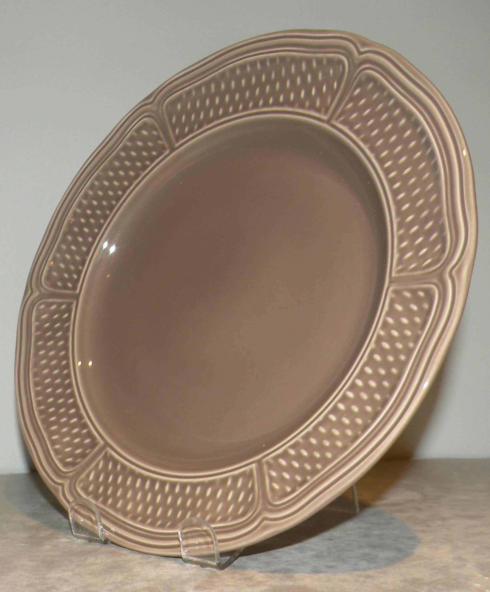 Dessert Plate, Pont Aux Choux Taupe