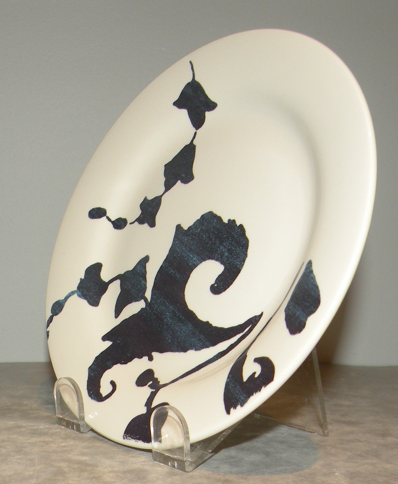 Bread & Butter Plate Blue Arabesque , Indigo