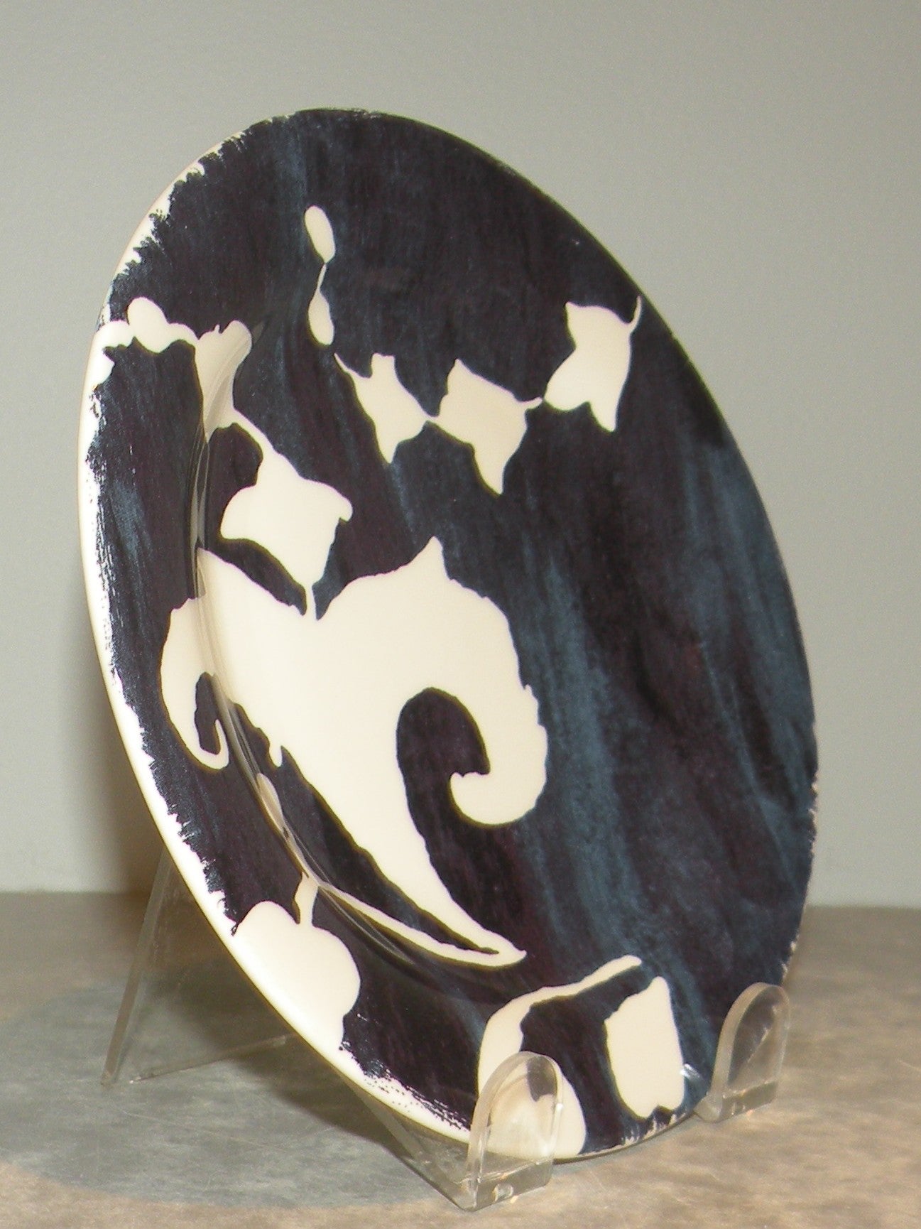 Bread & Butter Plate White Arabesque , Indigo