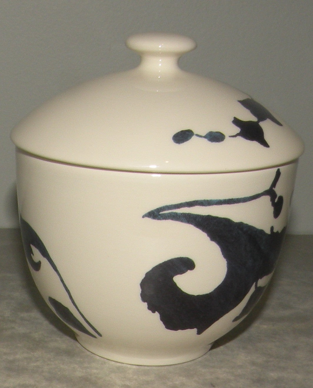 Covered Sugar Bowl  , Indigo