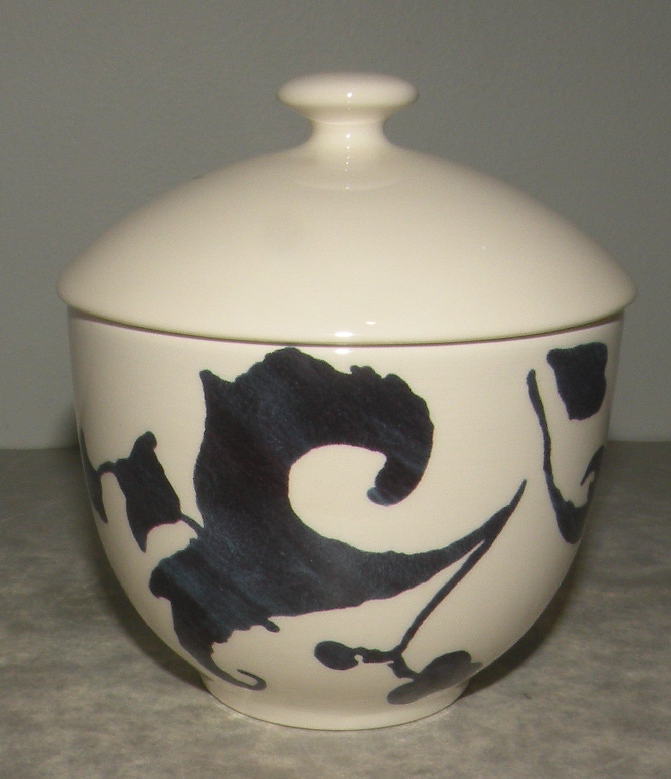 Covered Sugar Bowl  , Indigo