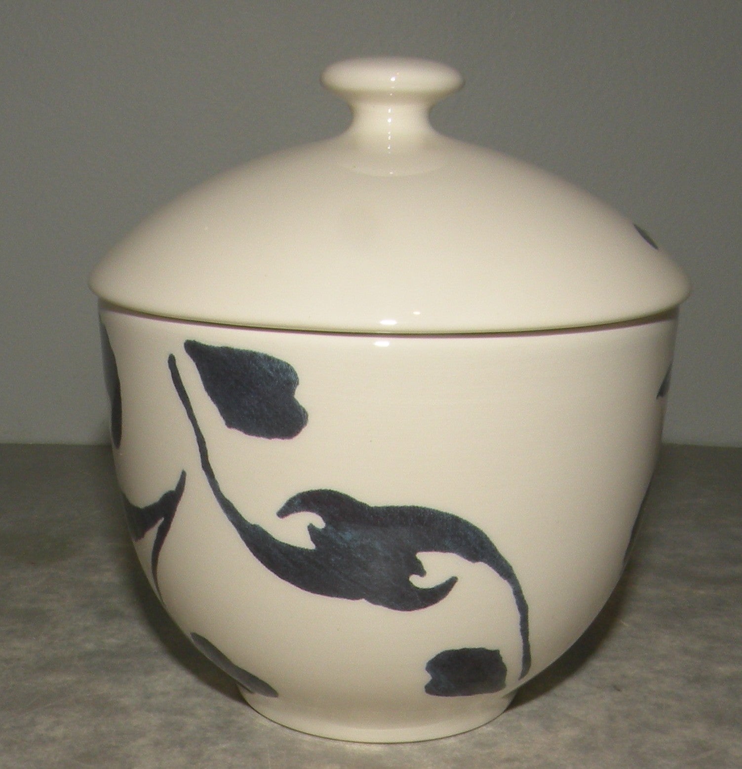 Covered Sugar Bowl  , Indigo