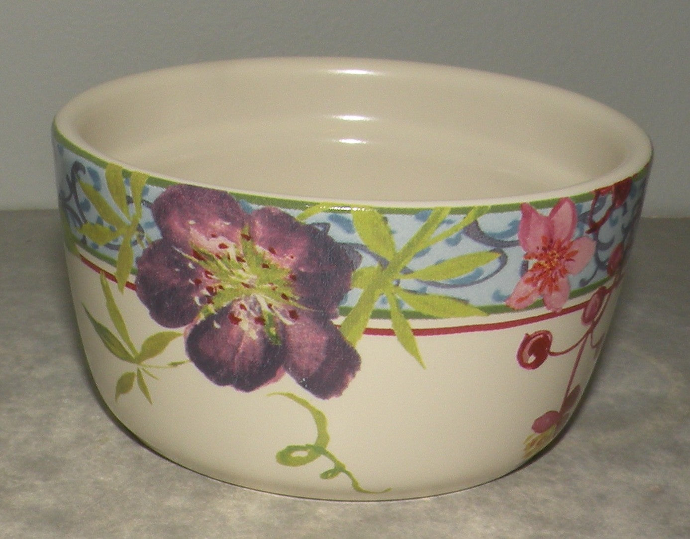 Ramekin Baking Dish, ( old Kind ) Millefleurs