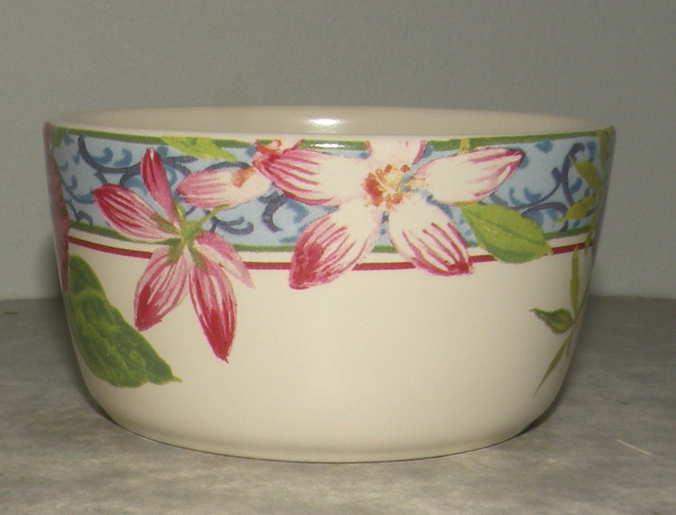 Ramekin Baking Dish, ( old Kind ) Millefleurs