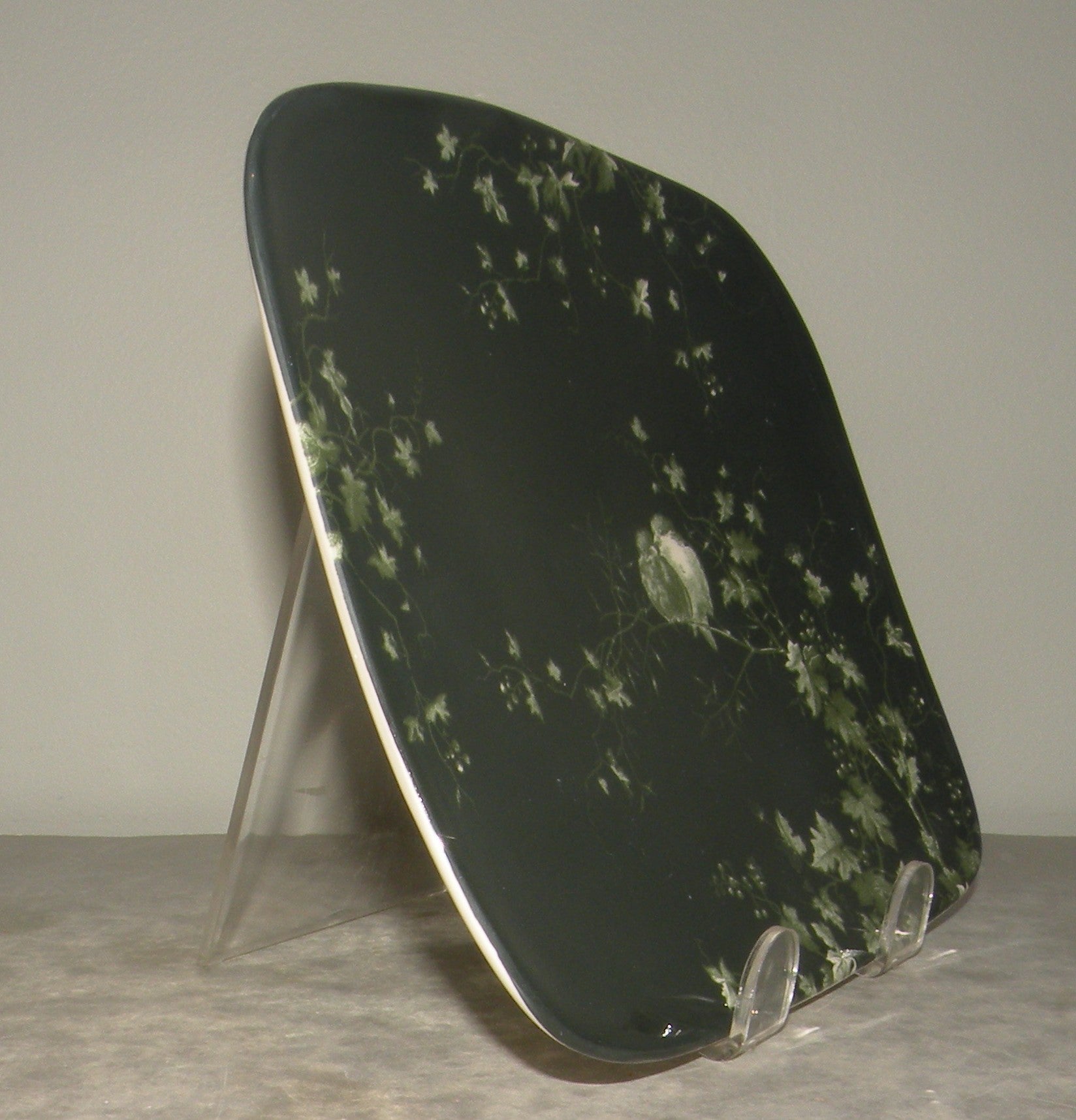 Small Organic Square Plate Les Oiseaux