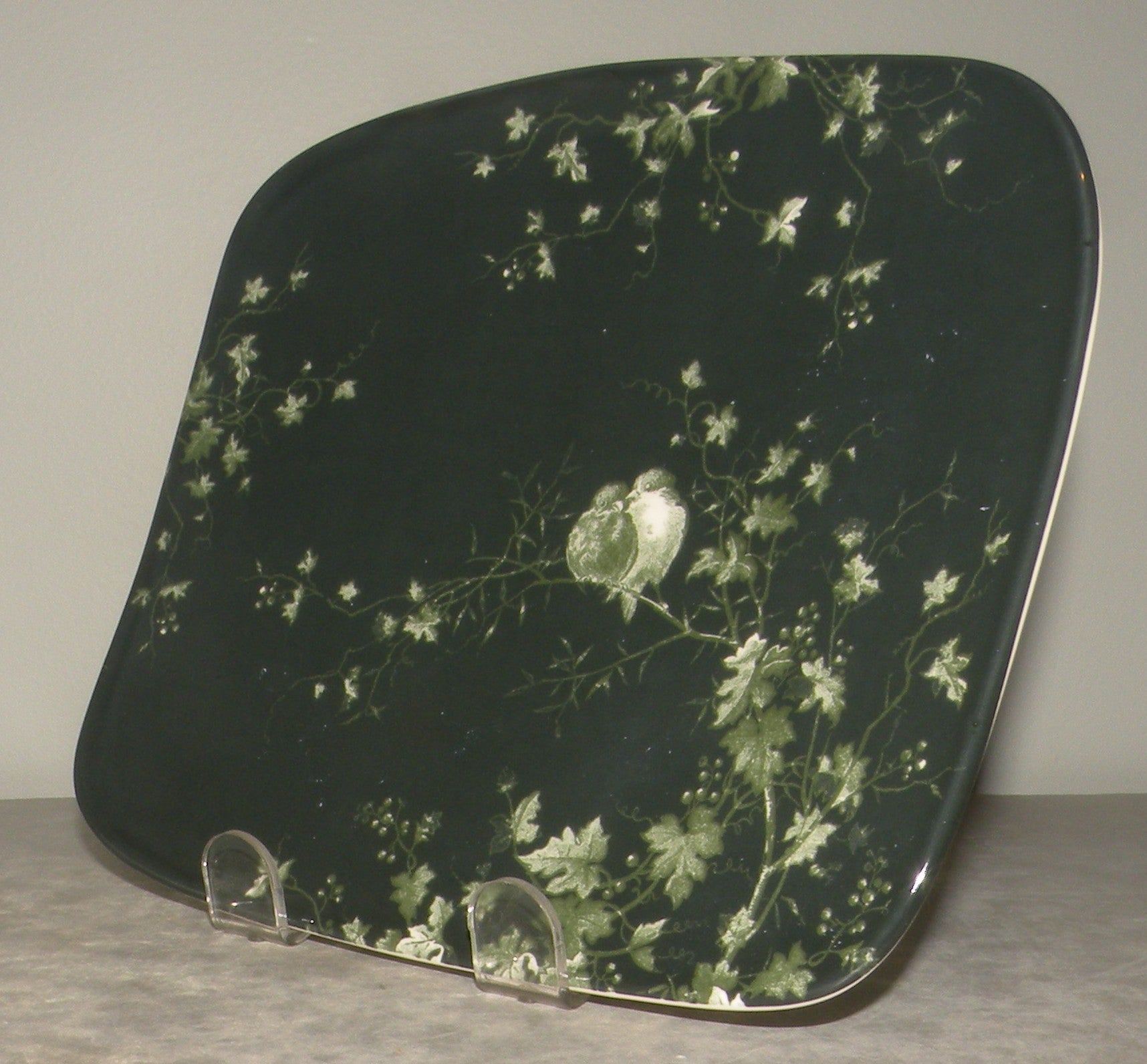 Small Organic Square Plate Les Oiseaux