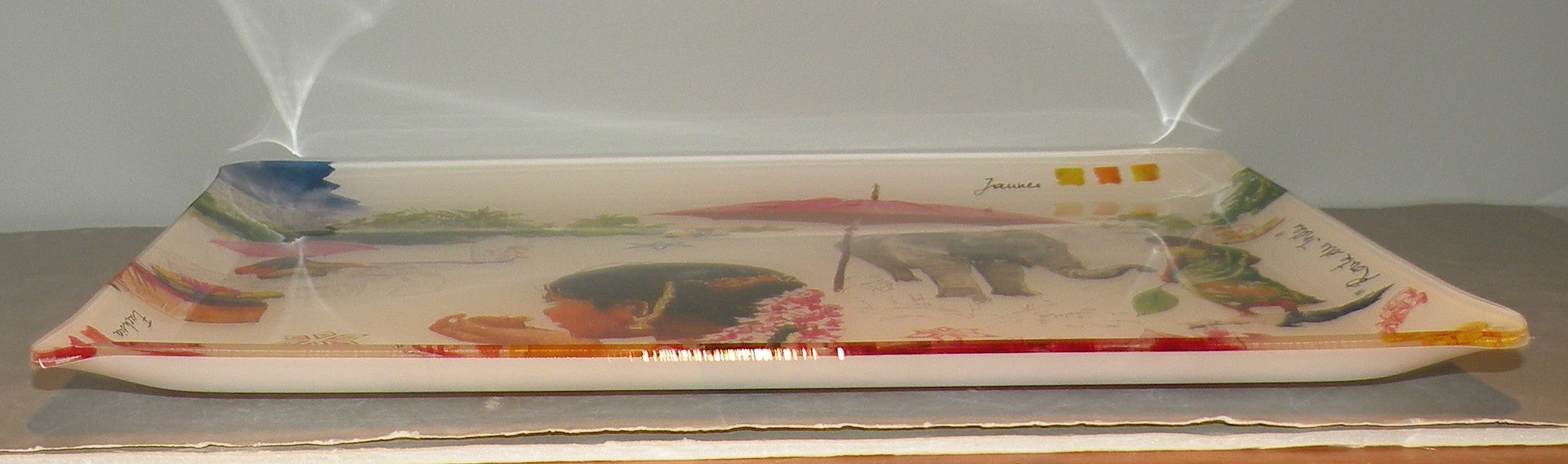 Small Acrylic Serving Tray, Route Des Indes