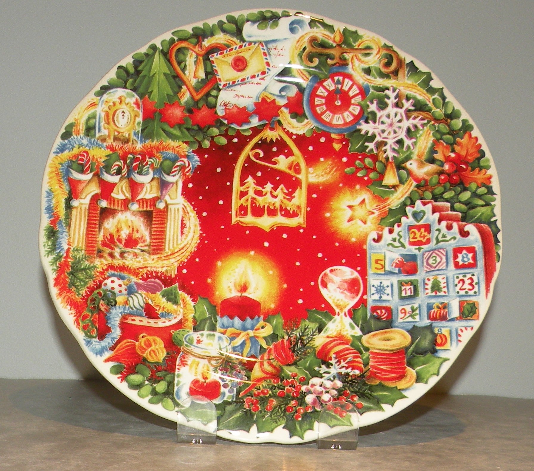 Dessert Plate Noel Red 2023