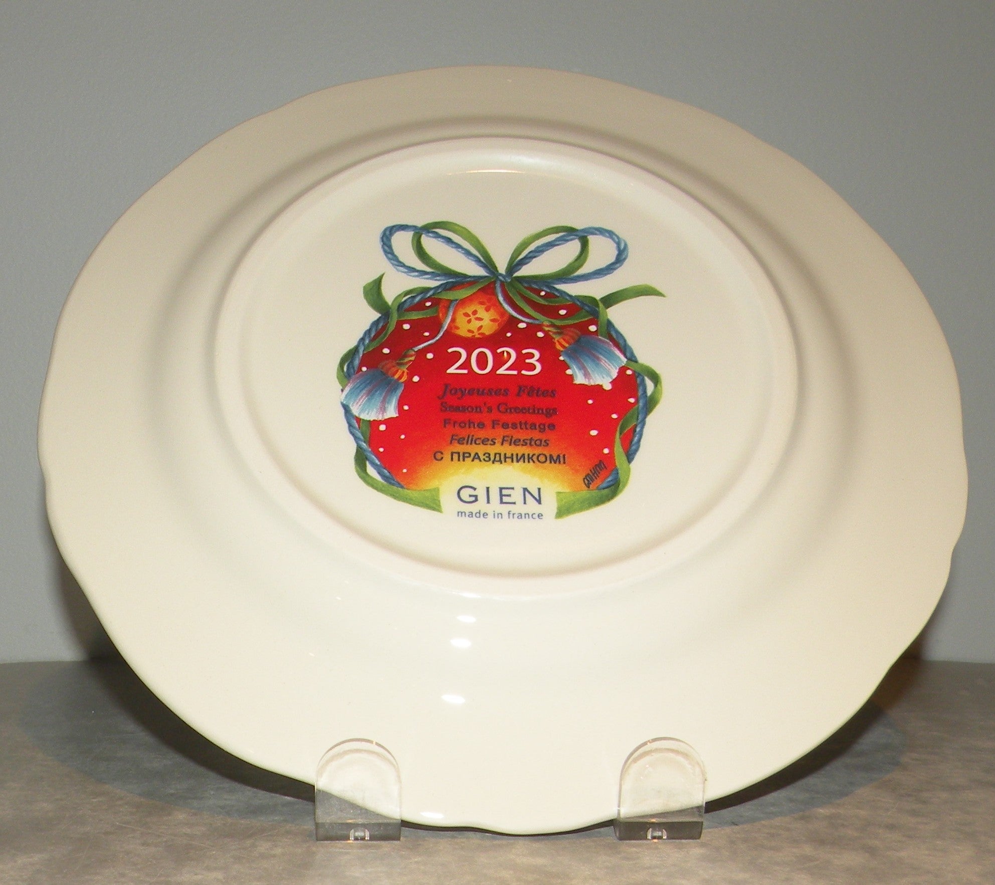 Dessert Plate Noel Red 2023