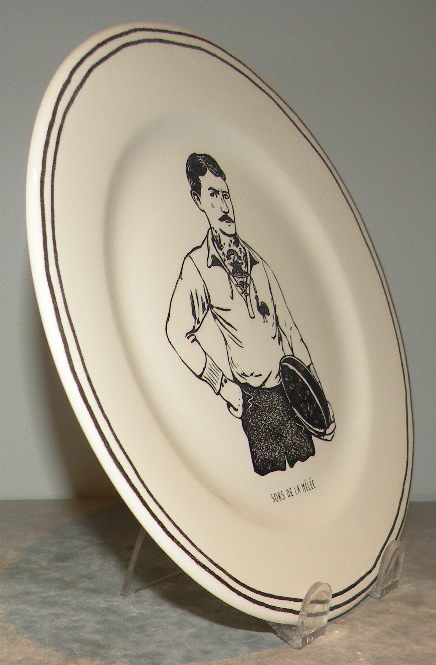 Dessert Plate Rugbyman Le Rugby