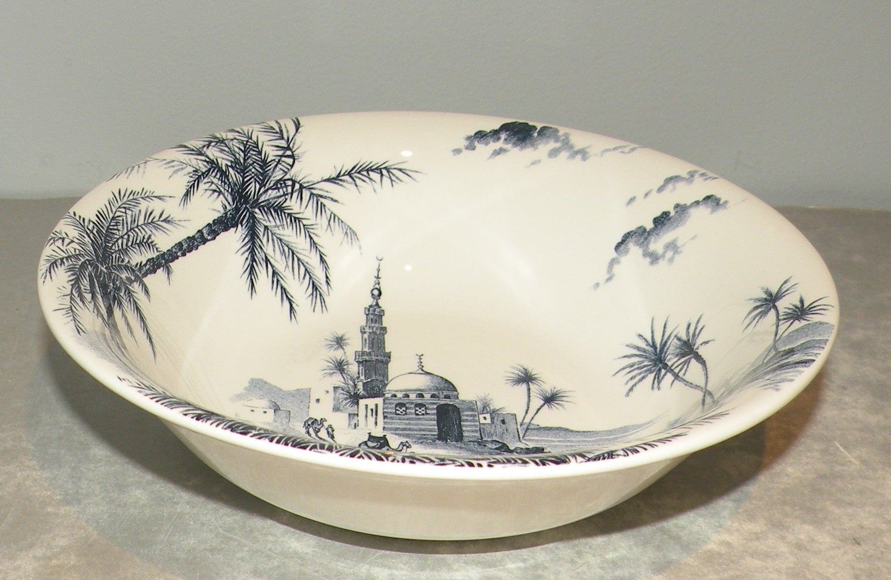 U.S. Cereal Bowl, Les Depareillees in Blue