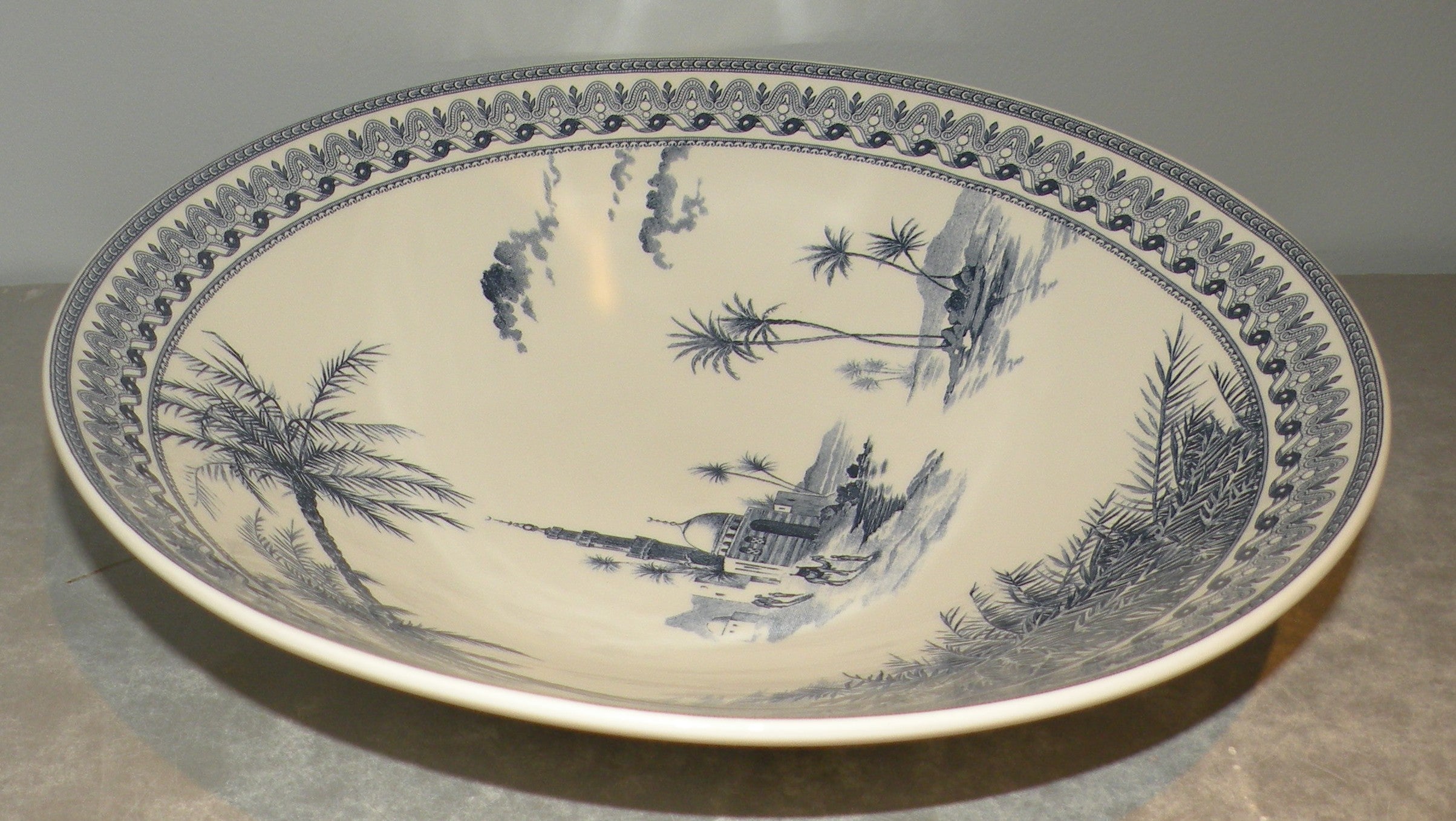 Pasta Plate , Les Depareillees in Blue