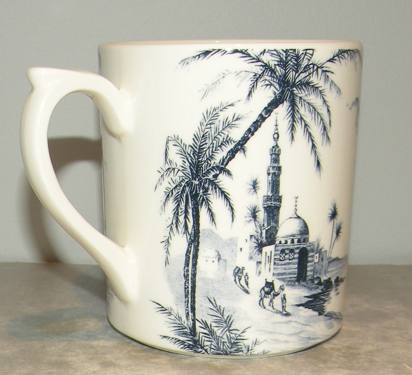 Large Coffee Mug, Les Depareillees in Blue