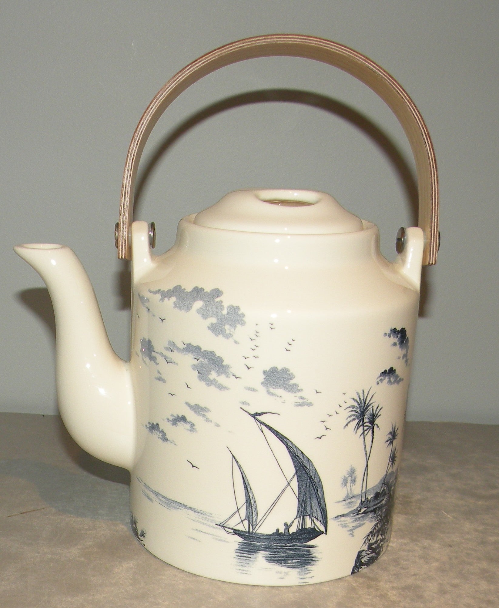 Japanese Teapot , Les Depareillees in Blue