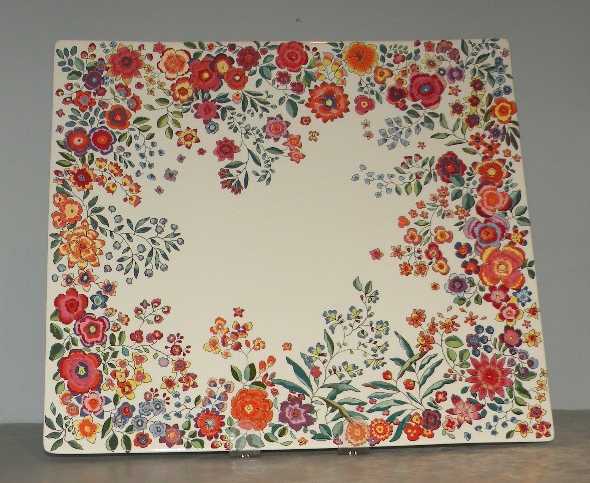Rectangular platter Poesie
