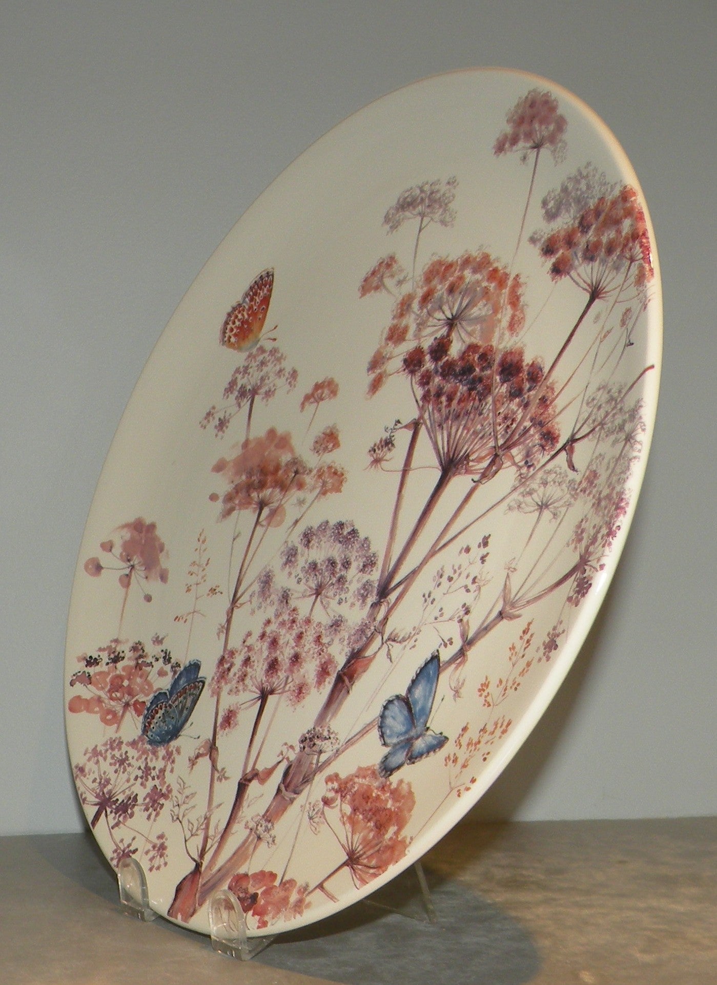 Round Cake Platter, Azur
