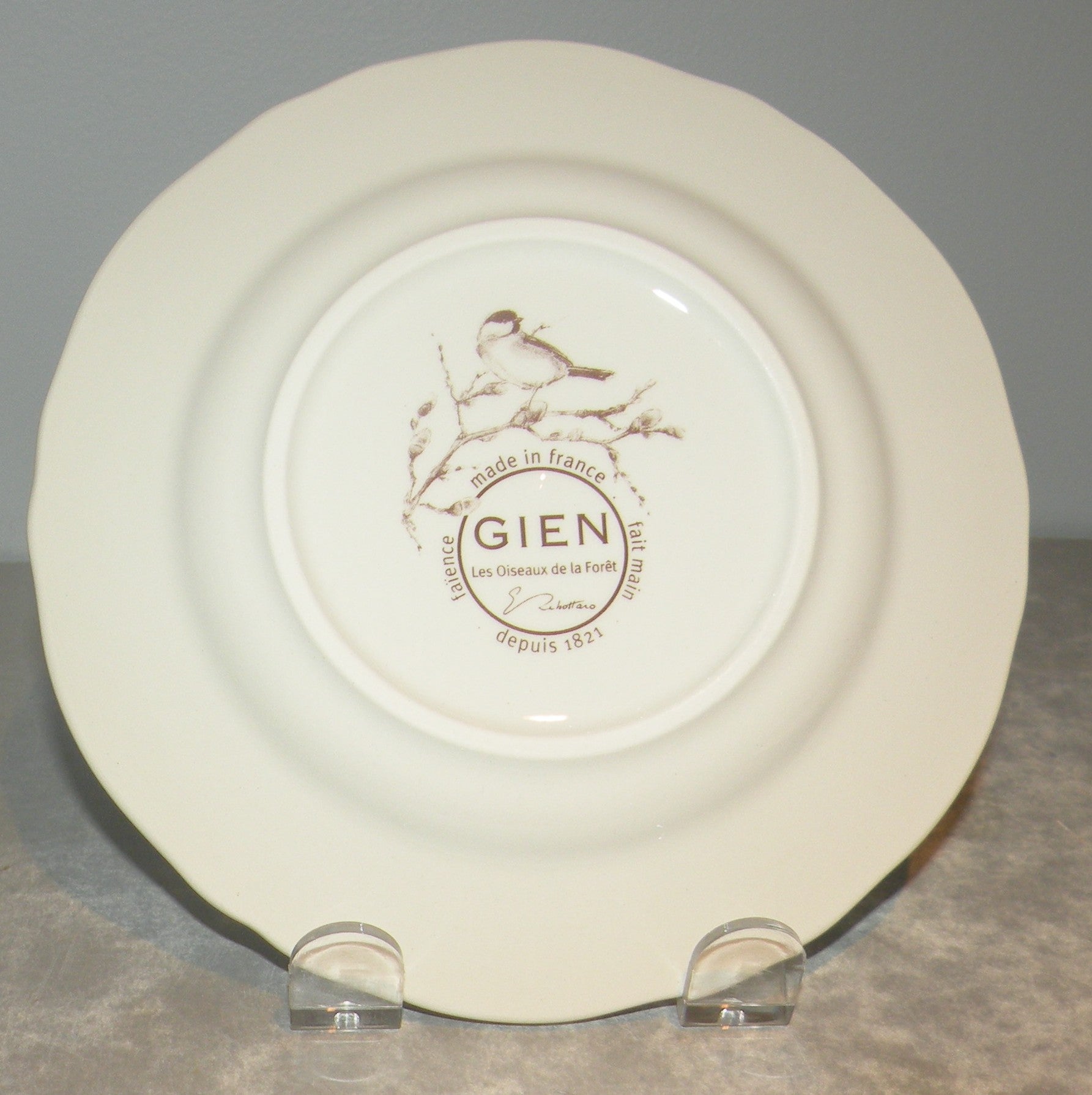 Bread & Butter Plate Great tit ,  Les Oiseaux de la Foret