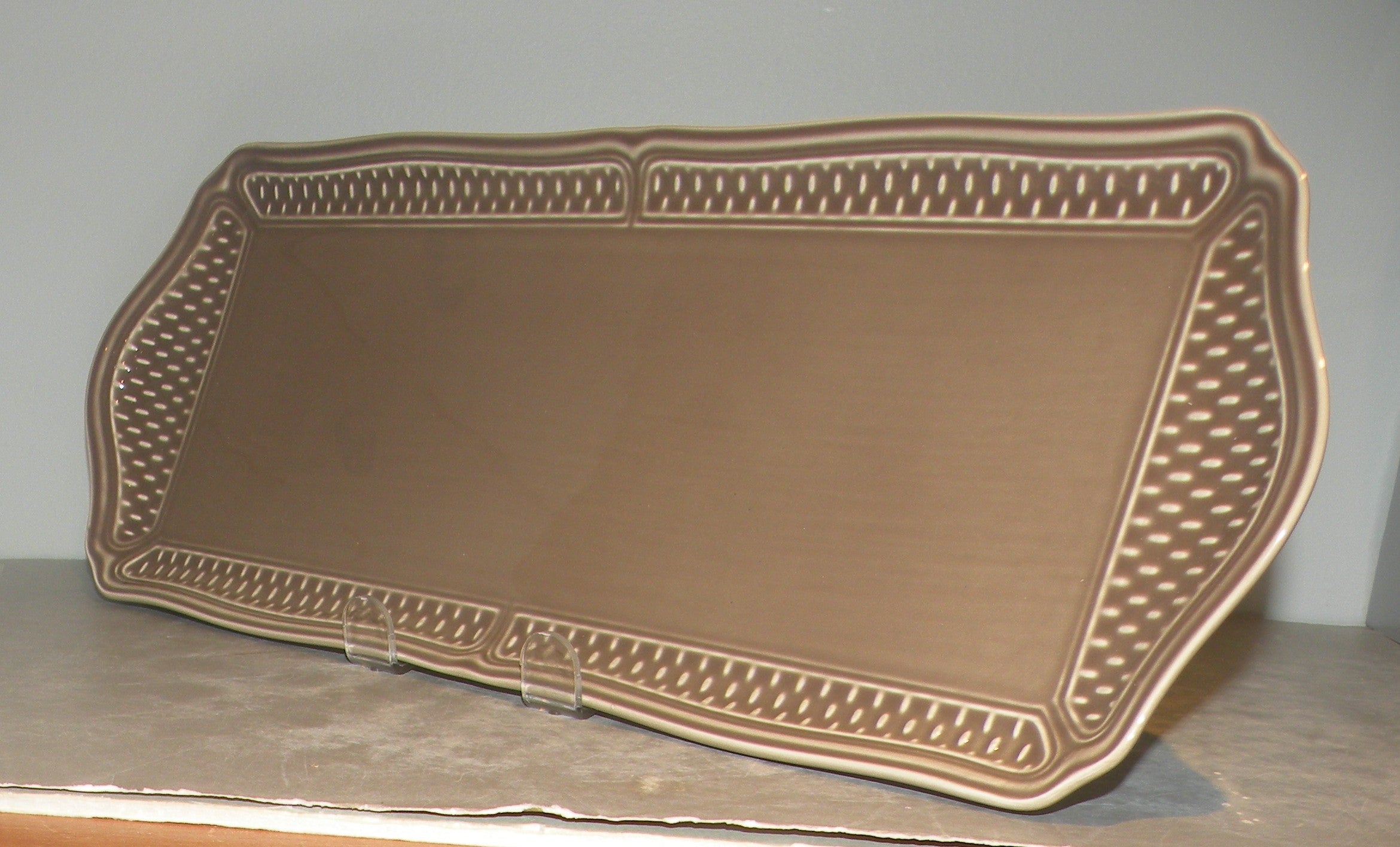 Oblong Serving Tray, Pont Aux Choux Taupe