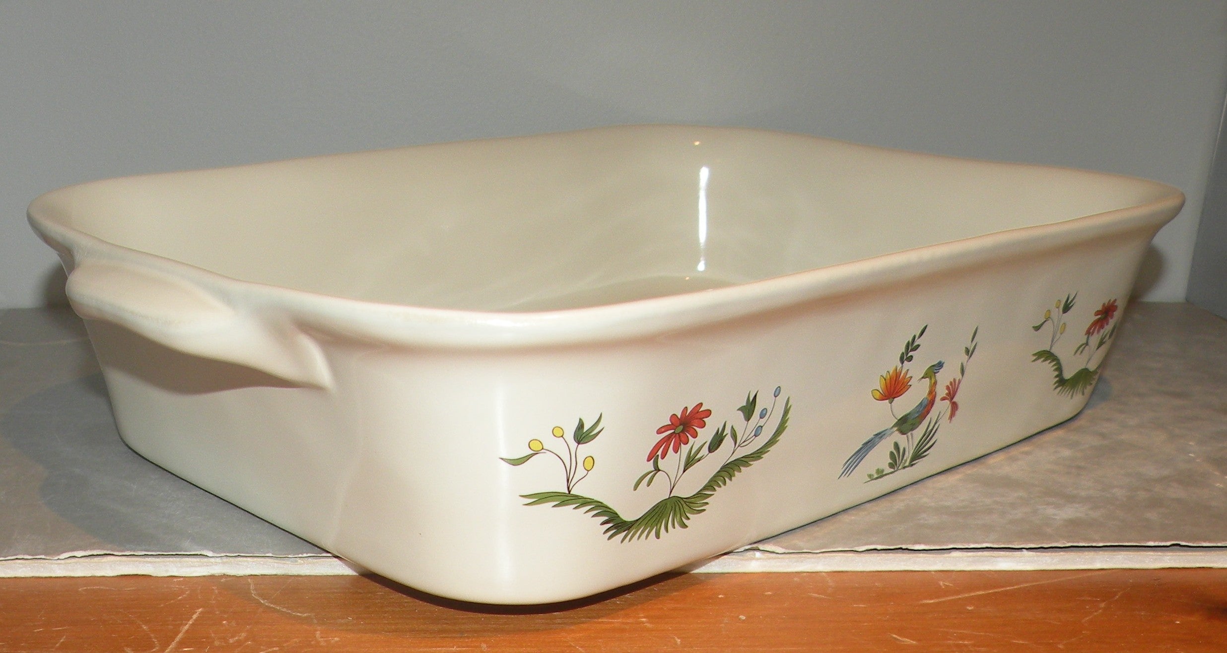Rectangular baking dish, Oiseaux de Paradis,