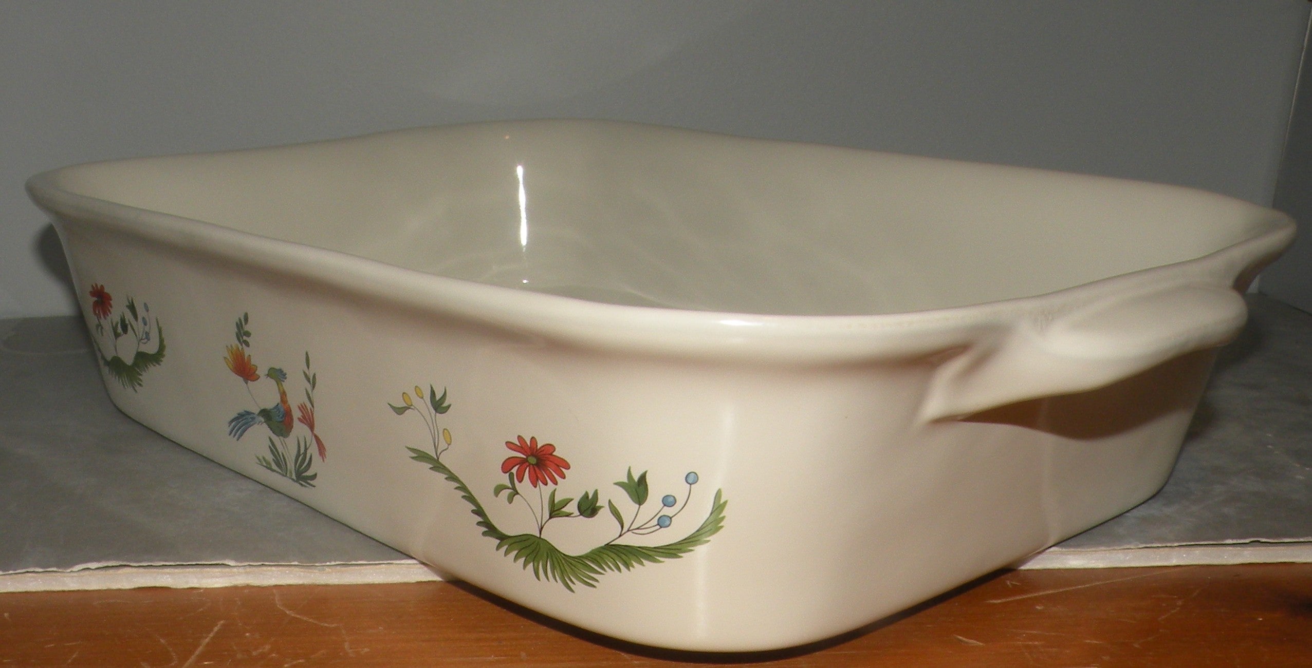 Rectangular baking dish, Oiseaux de Paradis,