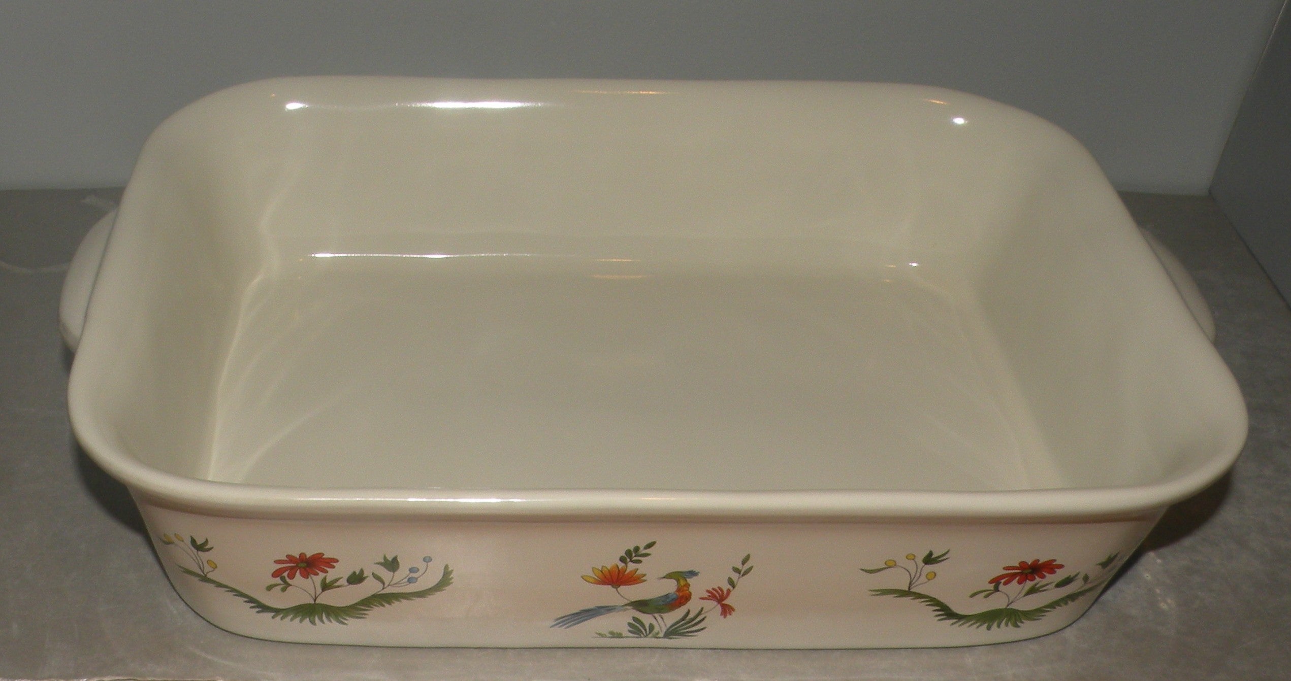 Rectangular baking dish, Oiseaux de Paradis,