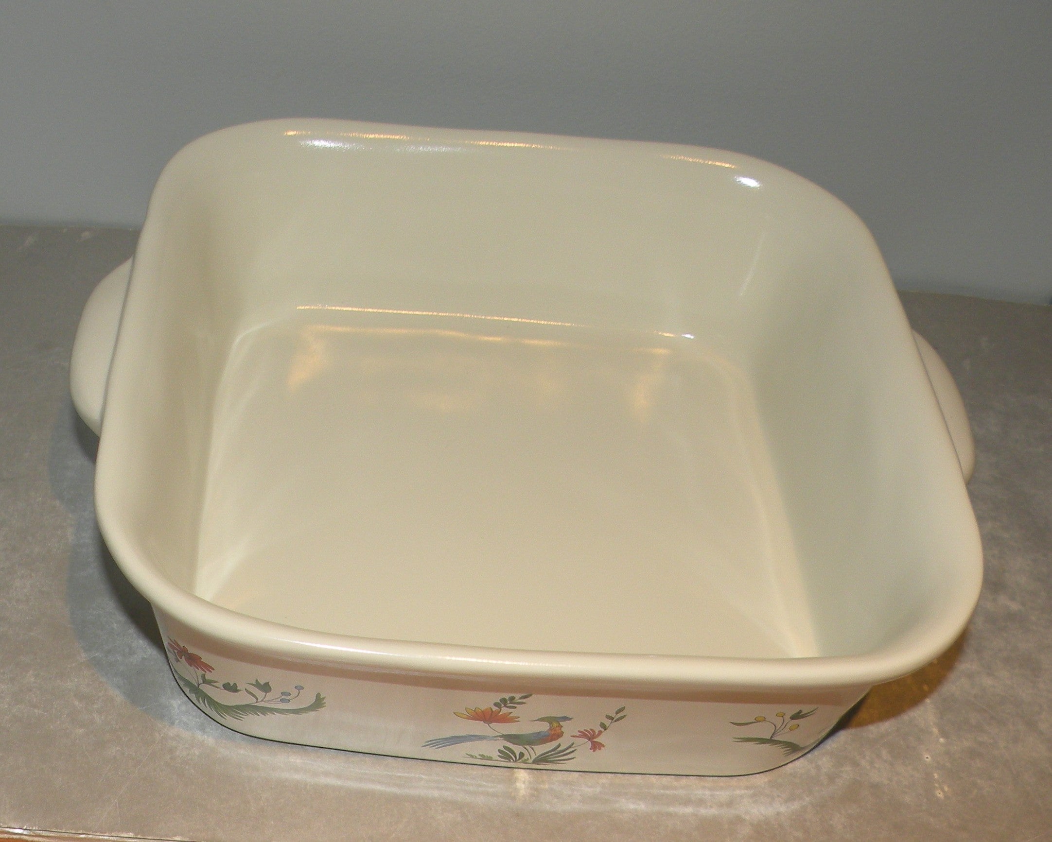 Square baking dish, Oiseaux de Paradis,