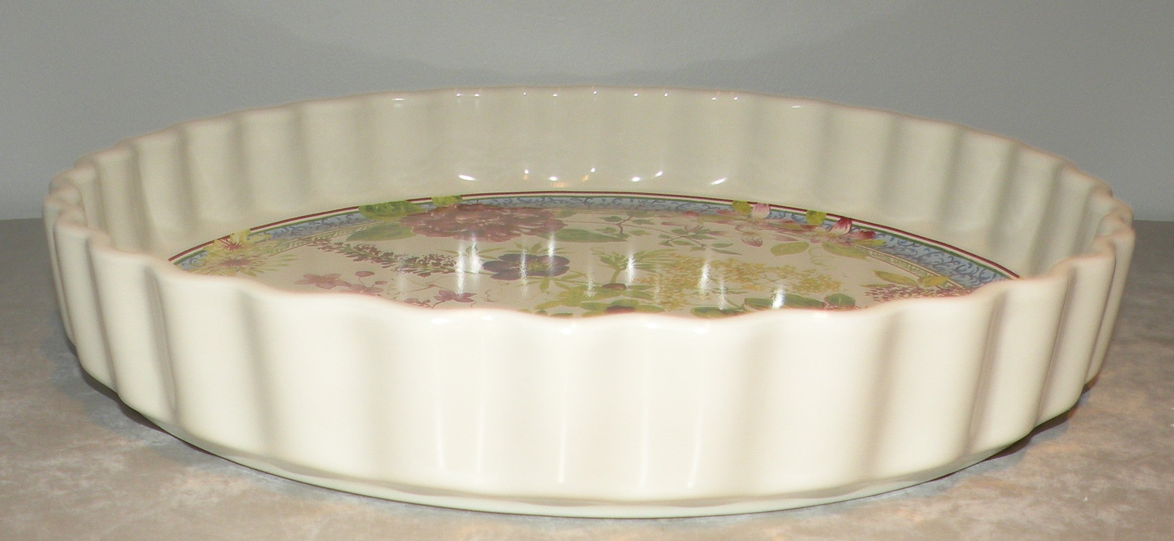 Pie ( Quiche ) dish, Millefleurs