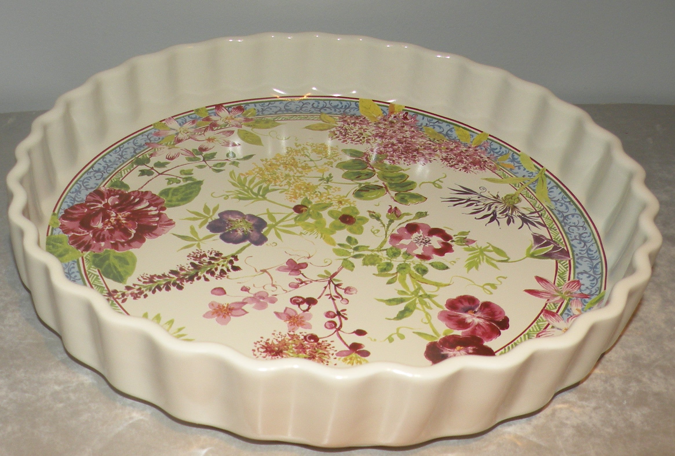 Pie ( Quiche ) dish, Millefleurs