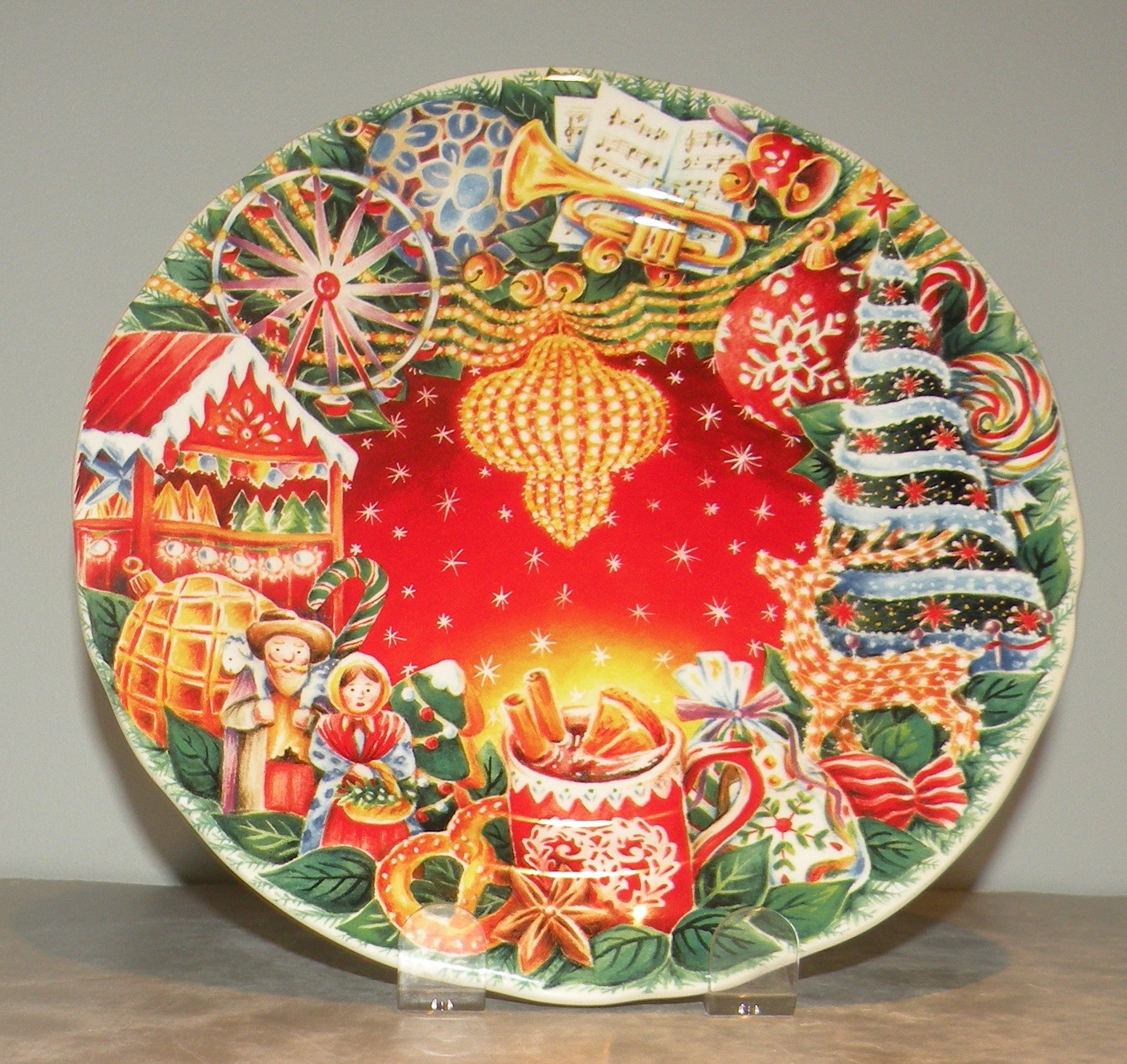 Dessert Plate Noel Red 2024