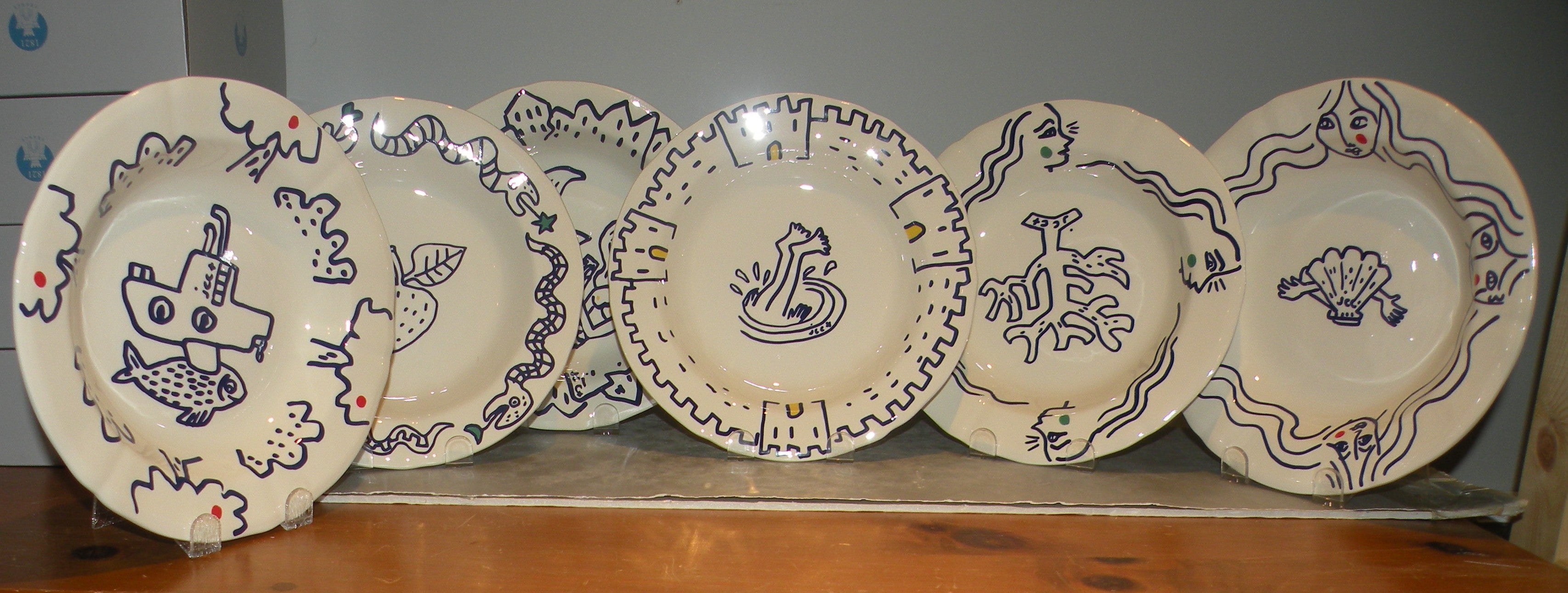 6 Rim Soup Plates Archipel Sentimental