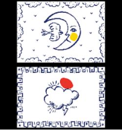 2 Placemats Moon and Cloud Archipel Sentimental