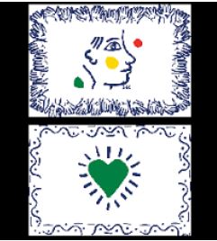 2 Placemats Hands and Heart Archipel Sentimental