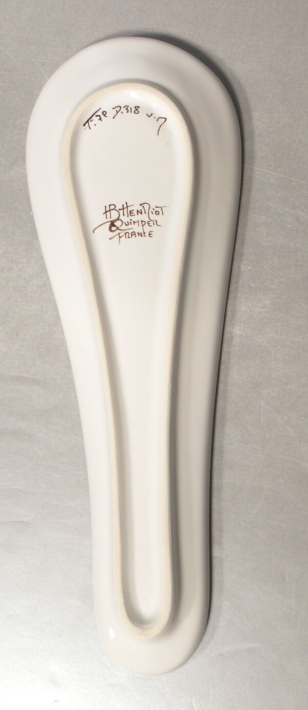 Spoon rest with a Man , Henriot