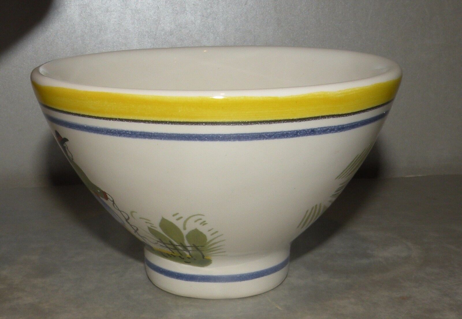 Cider Bowl without handle, with a Man  Henriot
