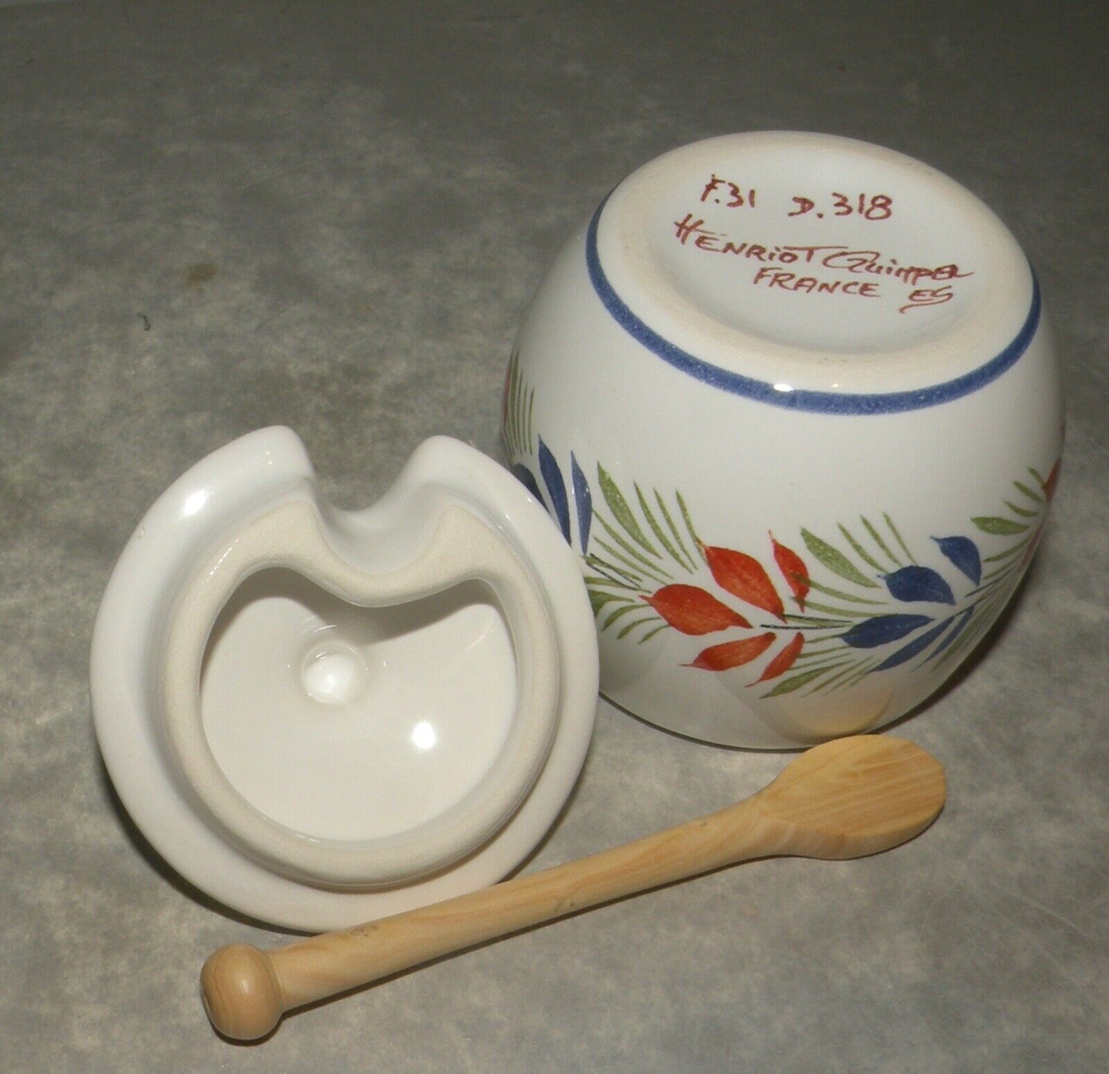 Mustard jar with a Woman , Henriot