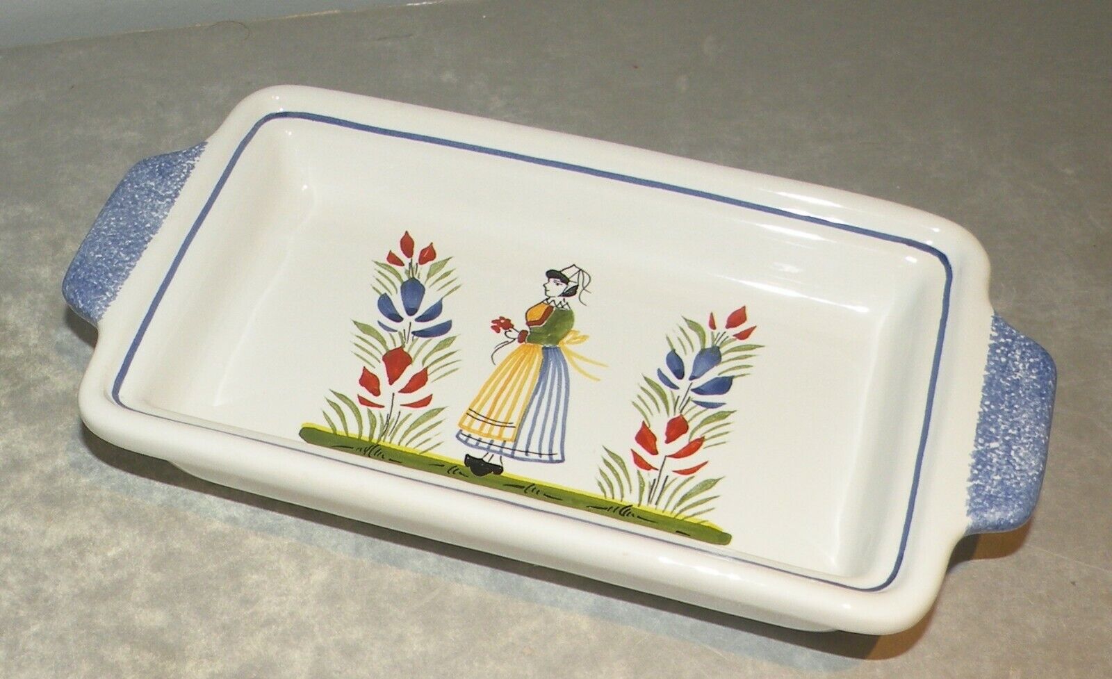 Butter dish with a Woman , Henriot