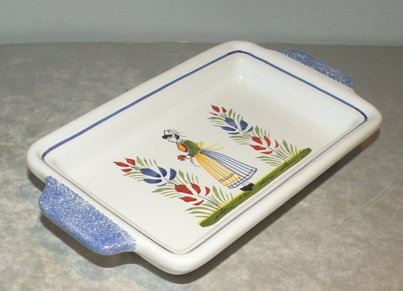 Butter dish with a Woman , Henriot